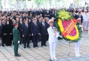 Lễ viếng Tổng Bí thư Nguyễn Phú Trọng được cử hành trong không khí trang nghiêm, xúc động