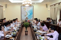 Minister Dao Ngoc Dung had a meeting with press agencies of Ministry of Labours-Invalids and Social Affairs (MOLISA)