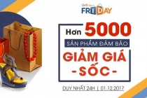 5000 sản phẩm đảm bảo trong ngày mua sắm trực tuyến Online Friday 2017