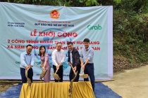 Quỹ Bảo trợ trẻ em Việt Nam và Grab Việt Nam khởi công xây dựng thêm hai cây cầu thuộc dự án “Xây cầu đến lớp”
