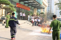 Ngân hàng Chính sách xã hội thành phố Hà Nội tập huấn công tác phòng cháy chữa cháy