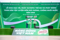 Nestlé MILO đồng hành cùng Lễ Khai mạc hè,  Ngày Olympic trẻ em và Chương trình bơi an toàn, phòng chống đuối nước năm 2023