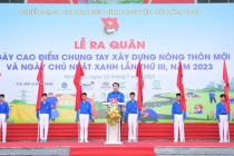 Ngày cao điểm Tình nguyện chung tay xây dựng nông thôn mới: Gần 1500 đoàn viên, thành niên tỉnh Ninh Bình hưởng ứng Lễ ra quân 