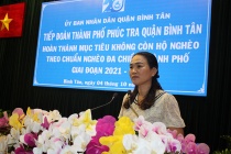 Quận Bình Tân không còn hộ nghèo theo chuẩn nghèo đa chiều TP.HCM giai đoạn 2021-2025