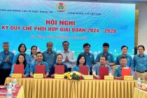 Công đoàn Y tế Việt Nam ký quy chế phối hợp với Liên đoàn Lao động khối các thành phố trực thuộc Trung ương