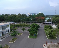 Cảnh quan xanh – sạch đẹp ở Trường Cao đẳng Công nghệ Quốc tế LILAMA2
