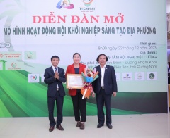 Trường Cao đẳng Quảng Nam vinh dự nhận Bằng khen của Hiệp Hội Khởi nghiệp quốc gia 