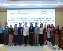Trường Cao đẳng Quảng Nam phối hợp với UN-Habitat  phát triển kinh tế du lịch nghệ thuật cộng đồng Tam Thanh 