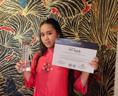 Nữ sinh 16 tuổi nhận giải thưởng “Hoạt động thiện nguyện thanh niên' ở Italia 