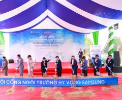 Samsung Việt Nam khởi công xây dựng Ngôi trường Hy vọng tại Bình Phước