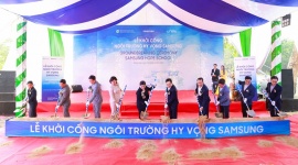 Samsung Việt Nam khởi công xây dựng Ngôi trường Hy vọng tại Bình Phước