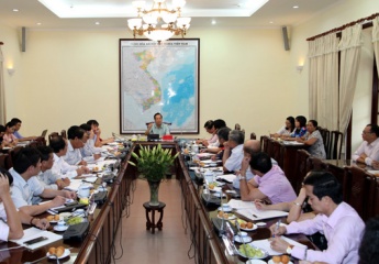 Minister Dao Ngoc Dung had a meeting with press agencies of Ministry of Labours-Invalids and Social Affairs (MOLISA)