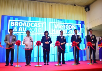 Khai mạc Triển lãm quốc tế về Phát thanh Truyền hình và Thiết bị nghe nhìn 2018 tại Hà Nội