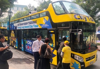 Chính thức đưa vào khai thác xe bus 2 tầng Vietnam Sightseeing và tuyến xe Thăng Long - Hà Nội City Tour 