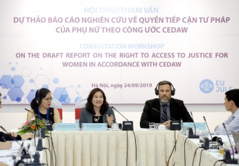 Hội thảo tham vấn dự thảo báo cáo nghiên cứu về quyền tiếp cận tư pháp của phụ nữ theo công ước CEDAW