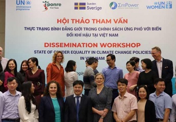 “The State of Gender Equality and Climate Change in Vietnam today” launched
