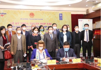 MoLISA, UNDP and DFAT signed cooperation agreement on poverty reduction