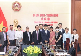 MoLISA Deputy Minister Nguyen Ba Hoan receives Deputy Chief Representative of JICA Office in Vietnam