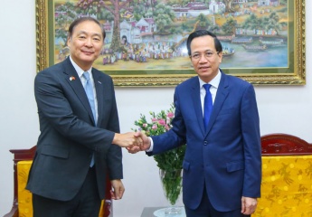 Minister Dao Ngoc Dung received the Chairman of the Korea International Cooperation Agency