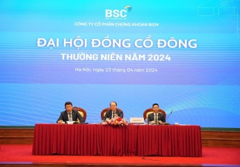 Đại hội cổ đông năm 2024: BSC đặt mục tiêu lợi nhuận 550 tỷ đồng, dự kiến trả cổ tức tỷ lệ 10%