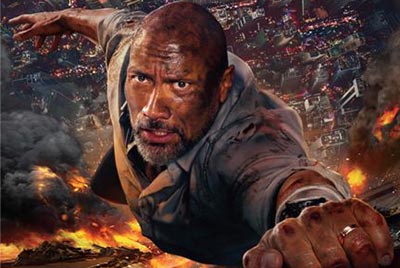 Skyscraper: Biểu tượng toàn cầu “The Rock” chiến đấu trong biển lửa