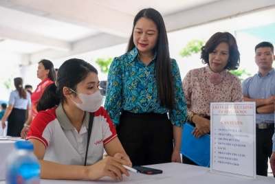 2.140 chỉ tiêu tuyển dụng, tuyển sinh tại Phiên giao dịch việc làm lưu động quận Ba Đình năm 2024